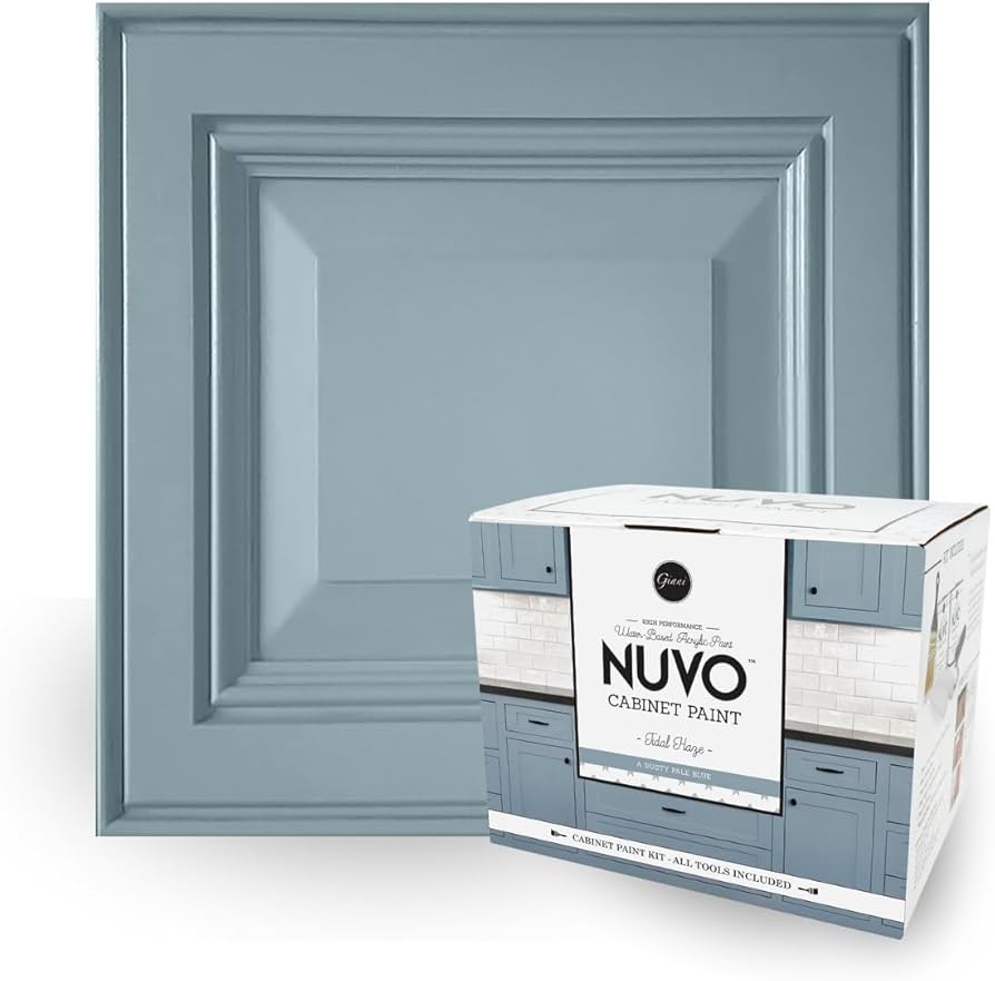Nuvo Tidal Haze Cabinet Makeover Kit - Easy DIY 7-Piece Set, Dusty