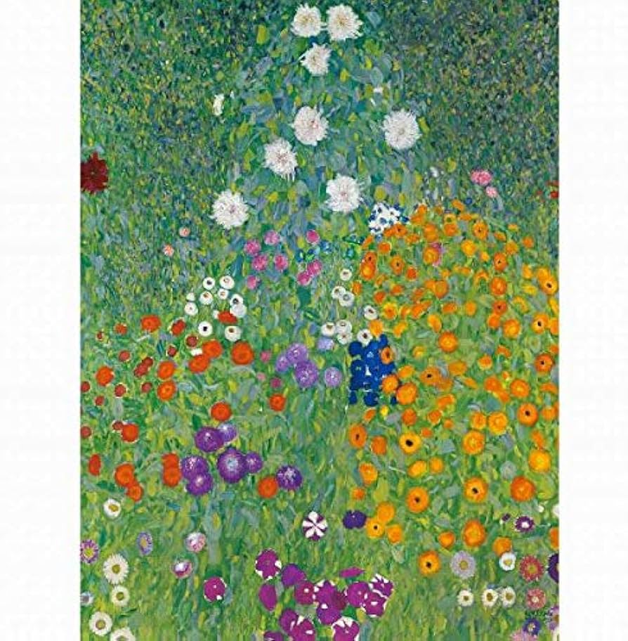 Amazon.co.jp: グスタフ・クリムト『農家の庭』高精彩工芸画+手彩 風景