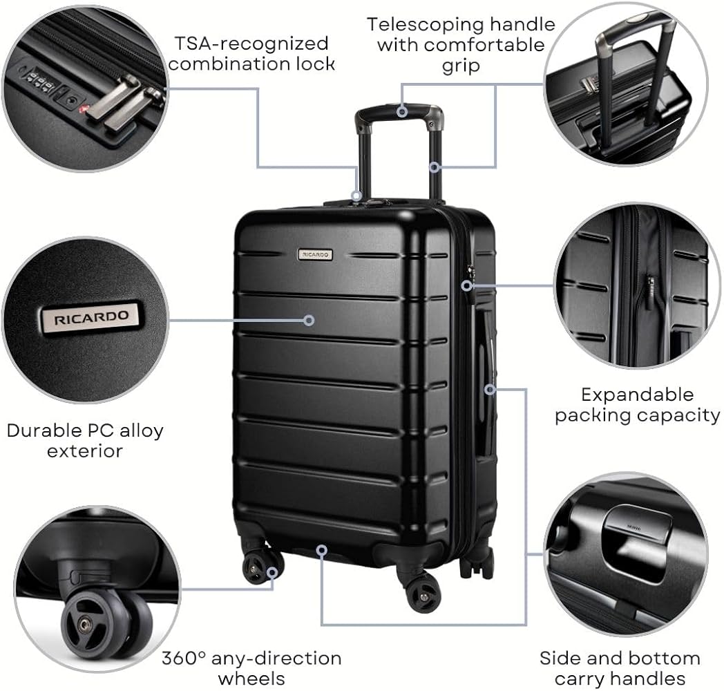 Amazon.com | Ricardo Beverly Hills Cambria Hardside Luggage