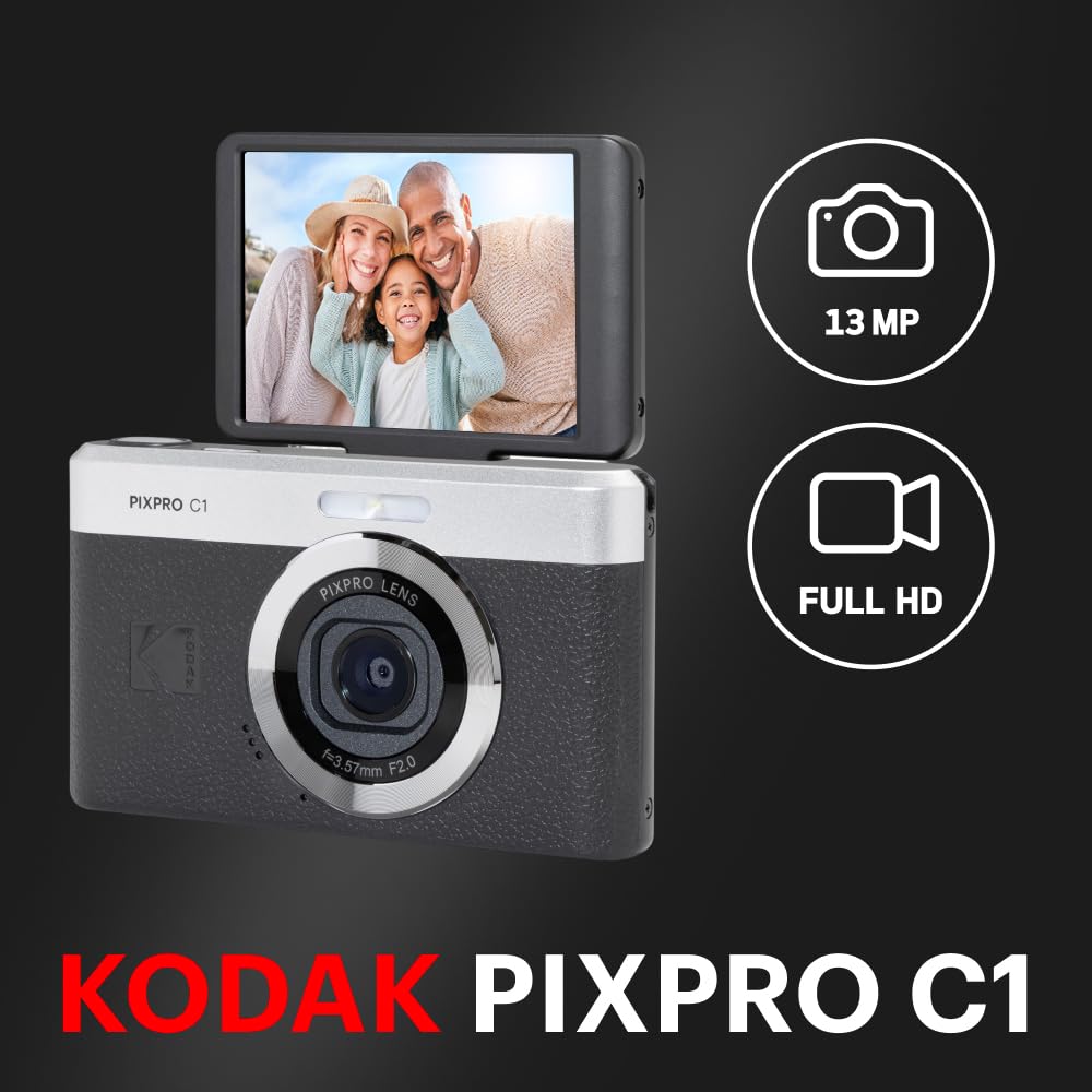 Amazon.com : Kodak PIXPRO C1 Friendly Zoom Digital Camera - 13MP