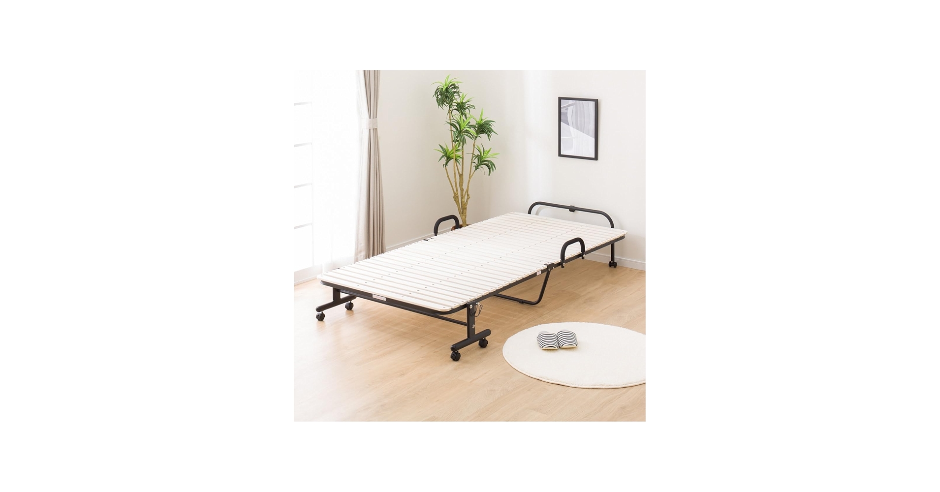 Amazon｜ニトリ(NITORI) 折りたたみすのこベッド ハングJY W100