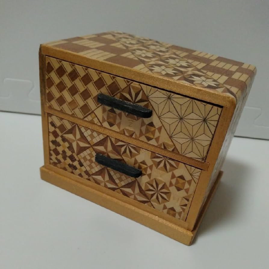 箱根寄木細工 三段引き出し収納 箱根寄木細工❤3段引き出し収納ボックス