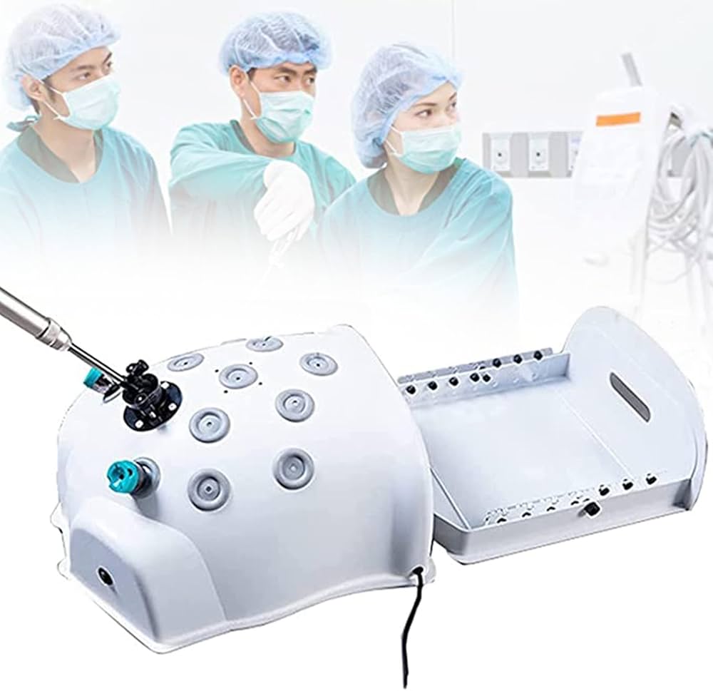 Amazon.co.jp: 腹腔鏡トレーナーシミュレーターボックスキット、腹腔鏡