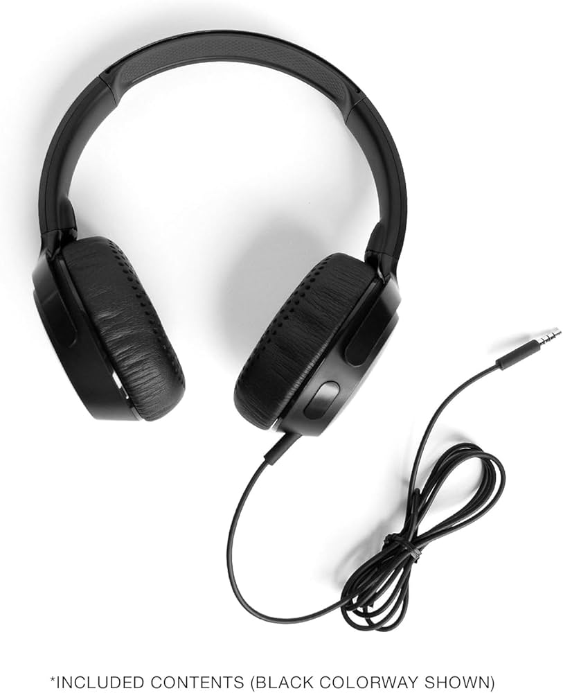 Amazon.com: Skullcandy Riff Wired On-Ear Headphones – Black
