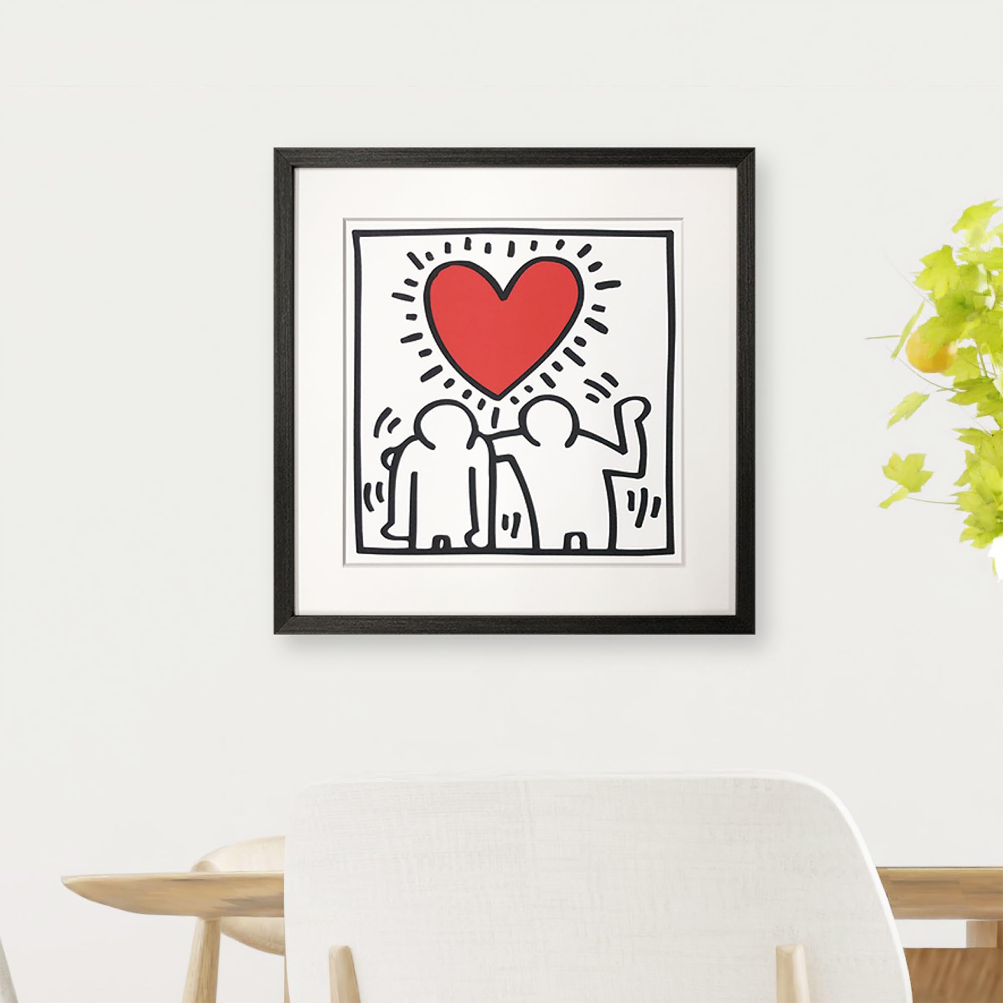 Bicosya 美工社 アートフレーム キース・ヘリング be mine1987 Bicosya