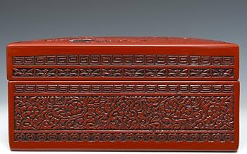 Amazon.co.jp: 櫻井漆器舗 仙台堆朱 楼閣山水図 硯箱 27×33.3×13㎝ 共