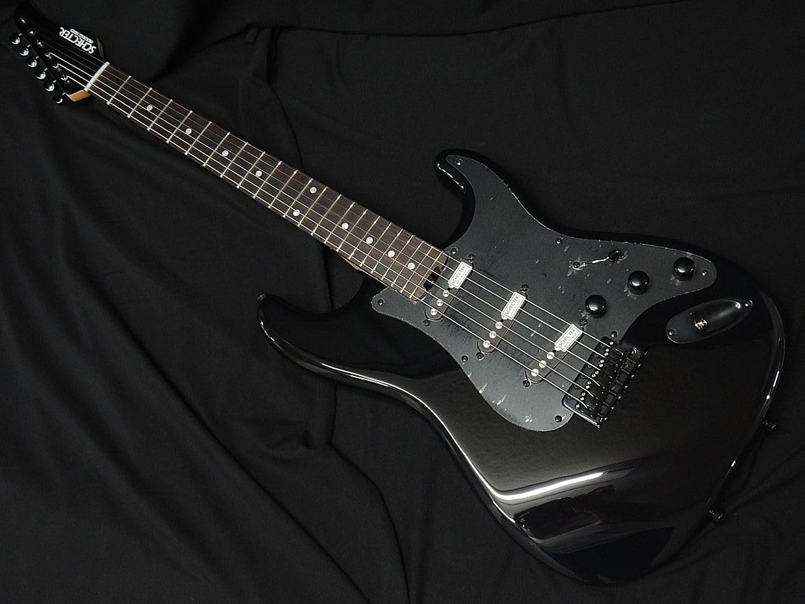 Amazon | SCHECTER PS-ST-N AB R ALL BLACK シェクター 3 シングル PU