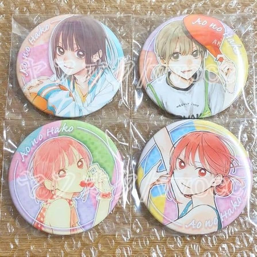アオのハコ 鹿野千夏&蝶野雛 コレクション缶バッジ ジャンプショップ 10点