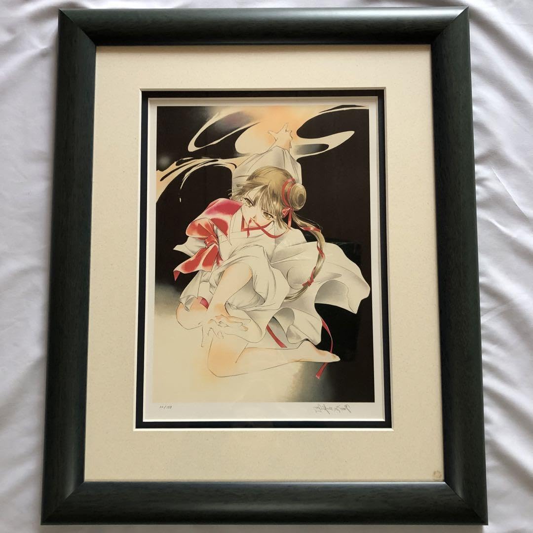 垣野内成美 リトグラフ 灯花〜恋水蓮〜 直筆サイン 限定150枚 アニメ