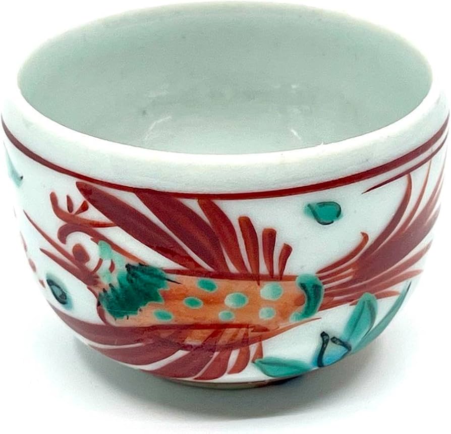 七代 加藤幸兵衛（裕英）】黒織部 酒杯 ぐい呑み 共箱 底部在銘 父