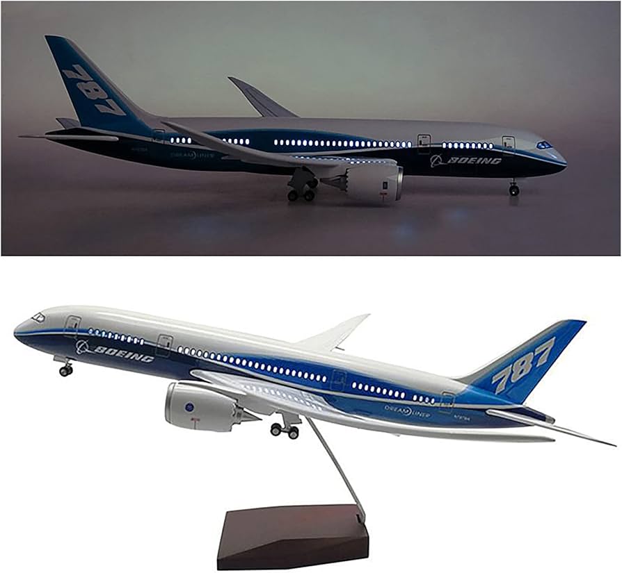 Amazon.co.jp: BOLYUM ホイールとライトを備えたボーイング787