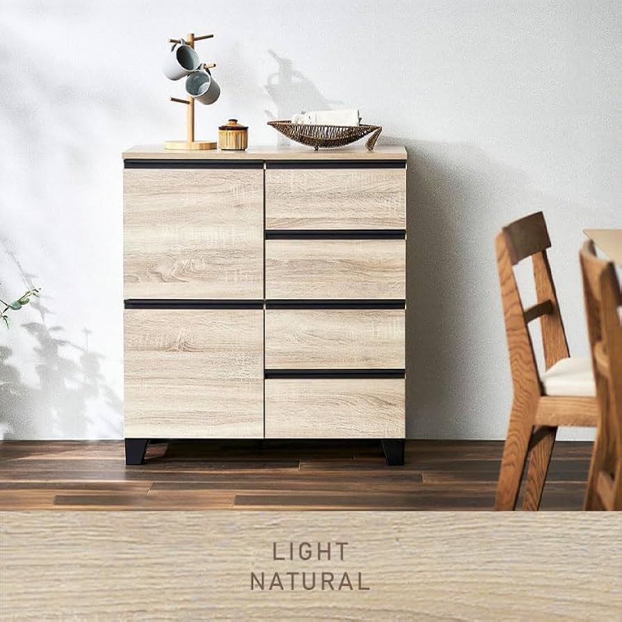 アンティーク 4段 チェスト サイドキャビネット サイドボード 猫脚