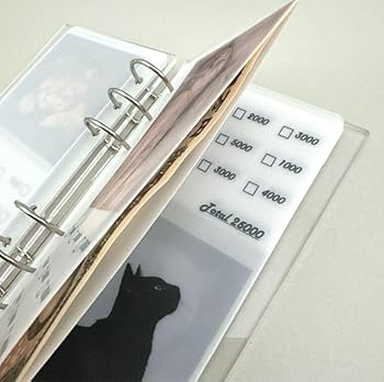 Amazon.co.jp: 韓国限定 アクリルバインダー 貯金現金生活 リフィル