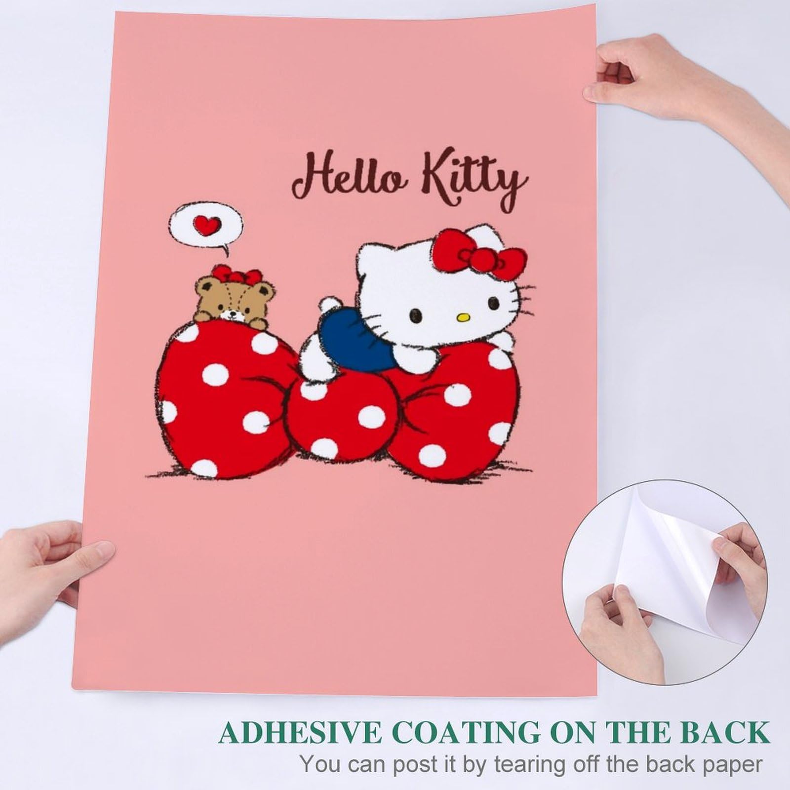 Backside works. × ハローキティ アートポスターB Backside works