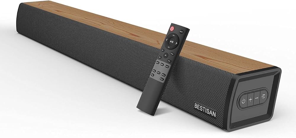 Amazon.co.jp: BESTISAN サウンドバー 100W 2.0CH サブウーファー内蔵