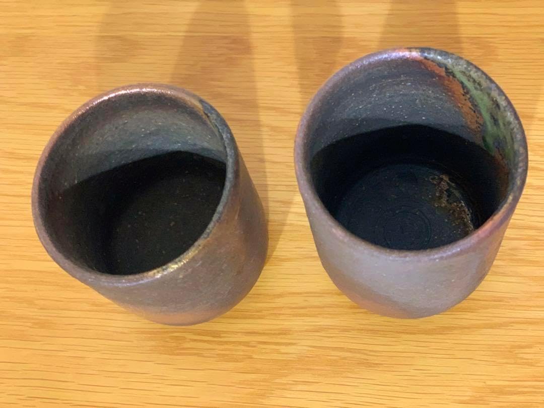 湯呑み2客 丹波立杭焼 窯元やまの 14代目 大上正行 丹波