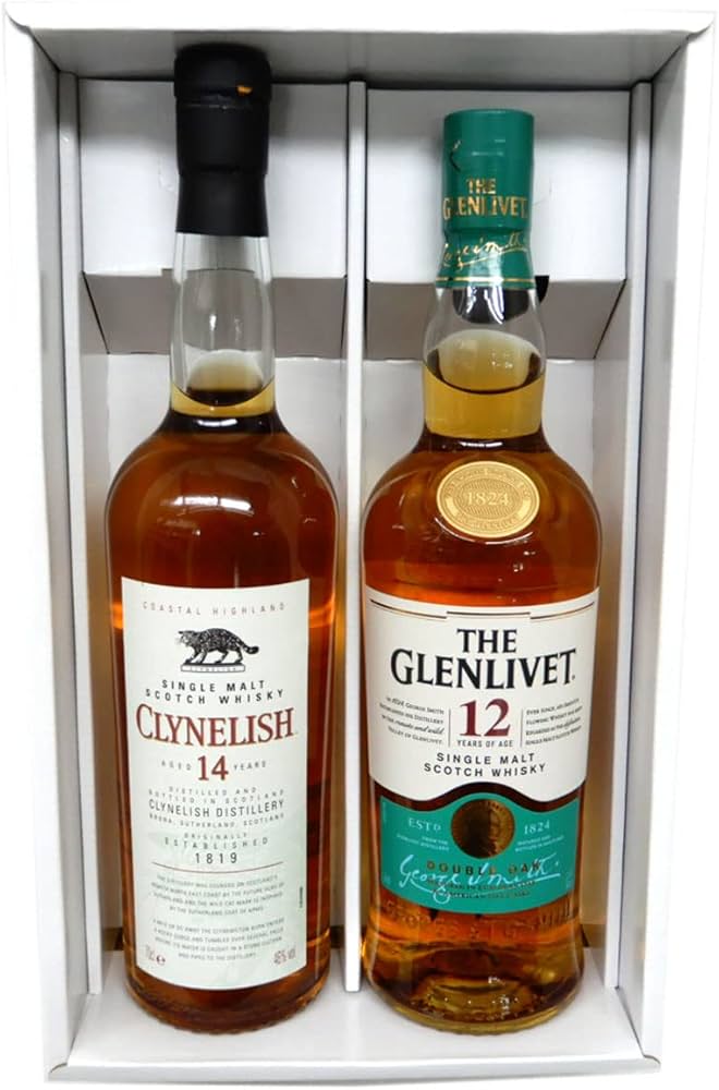 Amazon.co.jp: 高級ウイスキー2本セット クライヌリッシュ14年、グレン