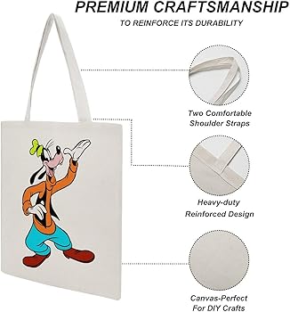 Amazon | [ミュウマック] グーフィー トートバッグ キャンバス 肩掛け