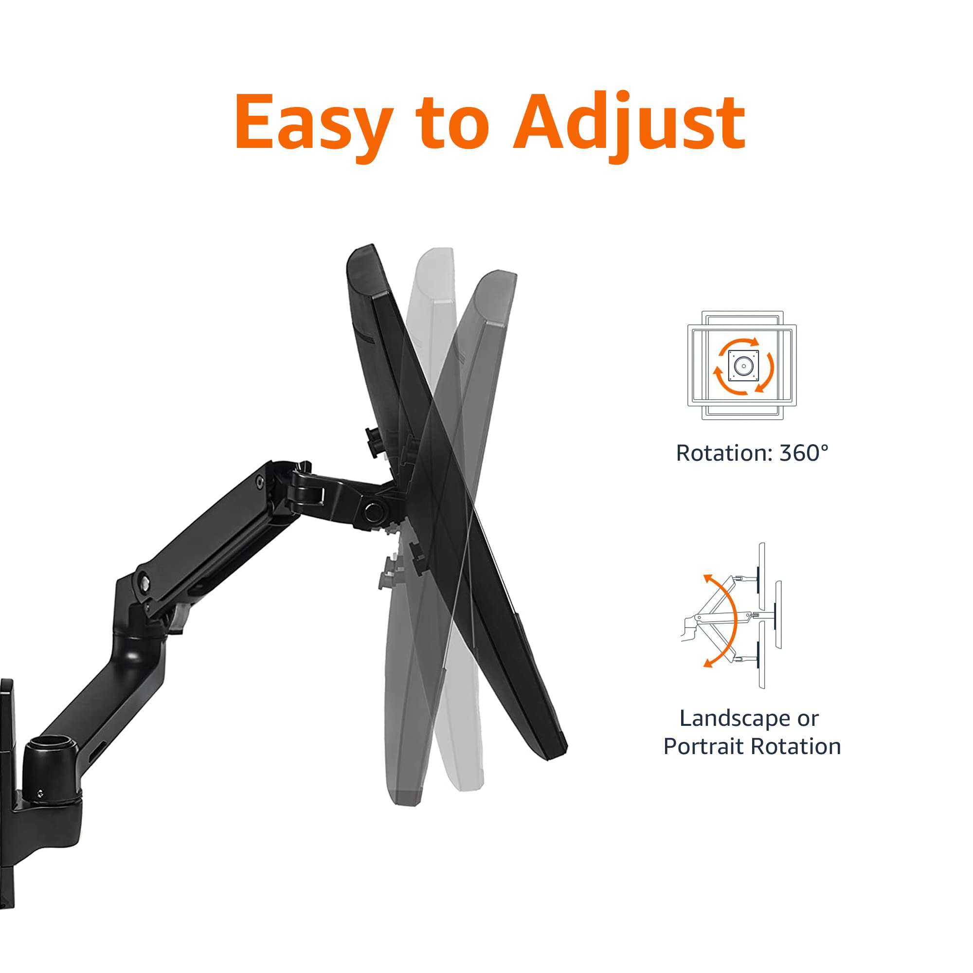 Amazon.co.jp: Amazonベーシック シングル-壁掛けタイプ モニター