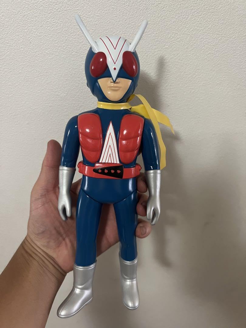 値下げ 在庫最後 ライダーマン ソフビ人形 仮面ライダー激罕 高27cm