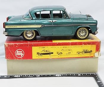 萬代屋ヒルマン ミンクス ハイ-スタイル大 赤茶tin toy carブリキ箱無