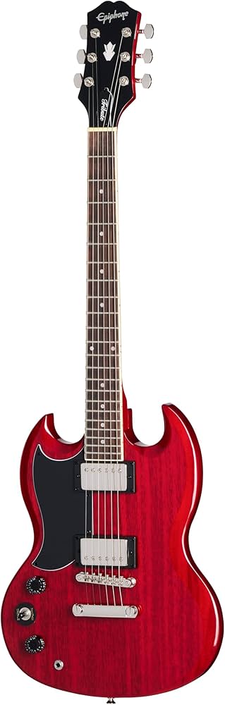 Amazon | SGトリビュートエレキギター、チェリー(Lefty) | エレキ