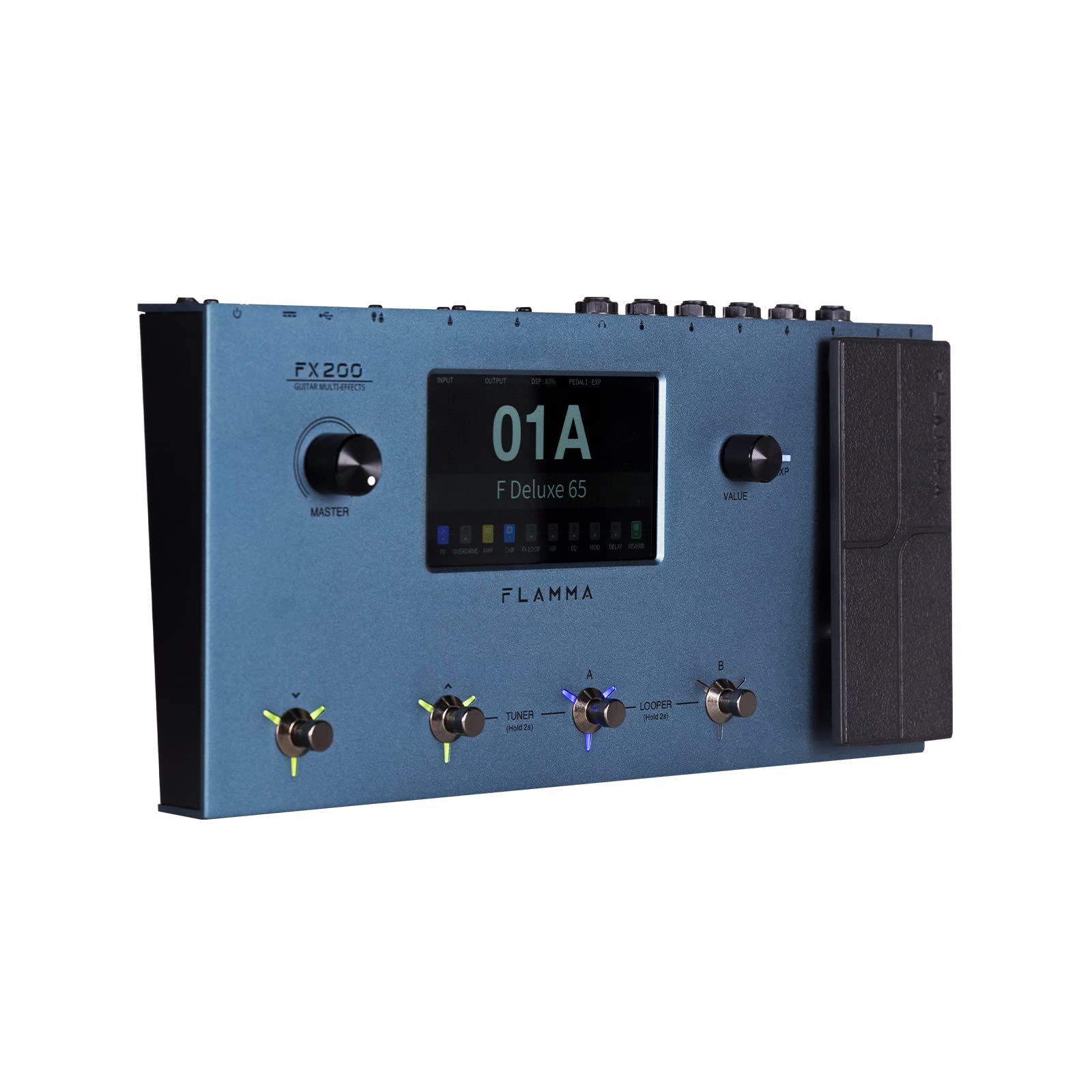 Amazon.co.jp: FLAMMA FX200 マルチ エフェクター ギター ペダル 5