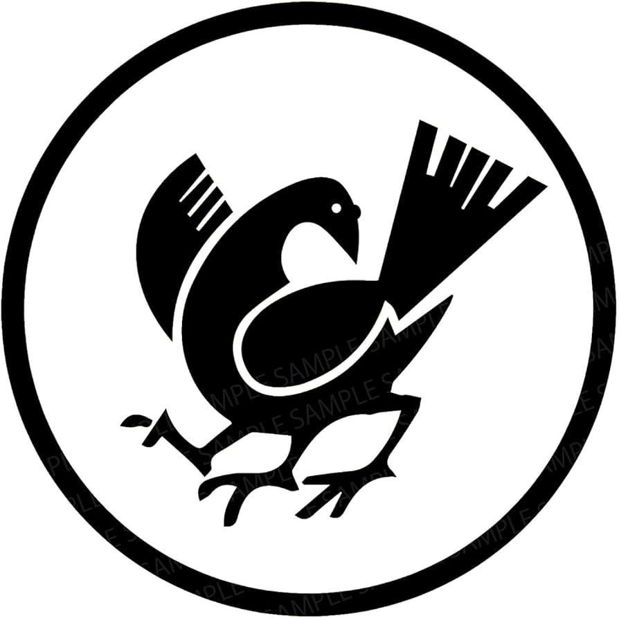 Amazon.co.jp: カッティングステッカー 八咫烏（ヤタガラス） 転写