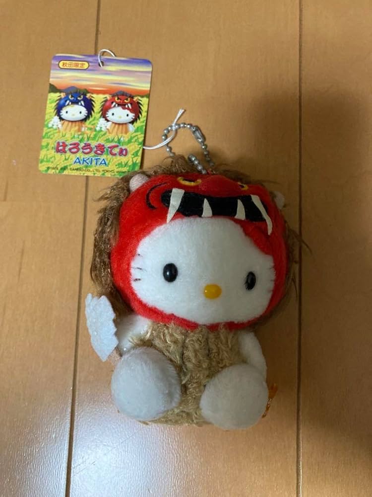 Amazon.co.jp: ご当地キティ秋田限定なまはげ ぬいぐるみキーホルダー