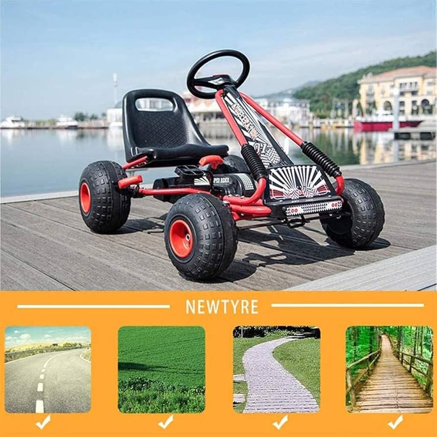 Amazon.co.jp: 足こぎ ペダルカート ゴーカート 4輪 乗用玩具 子供用