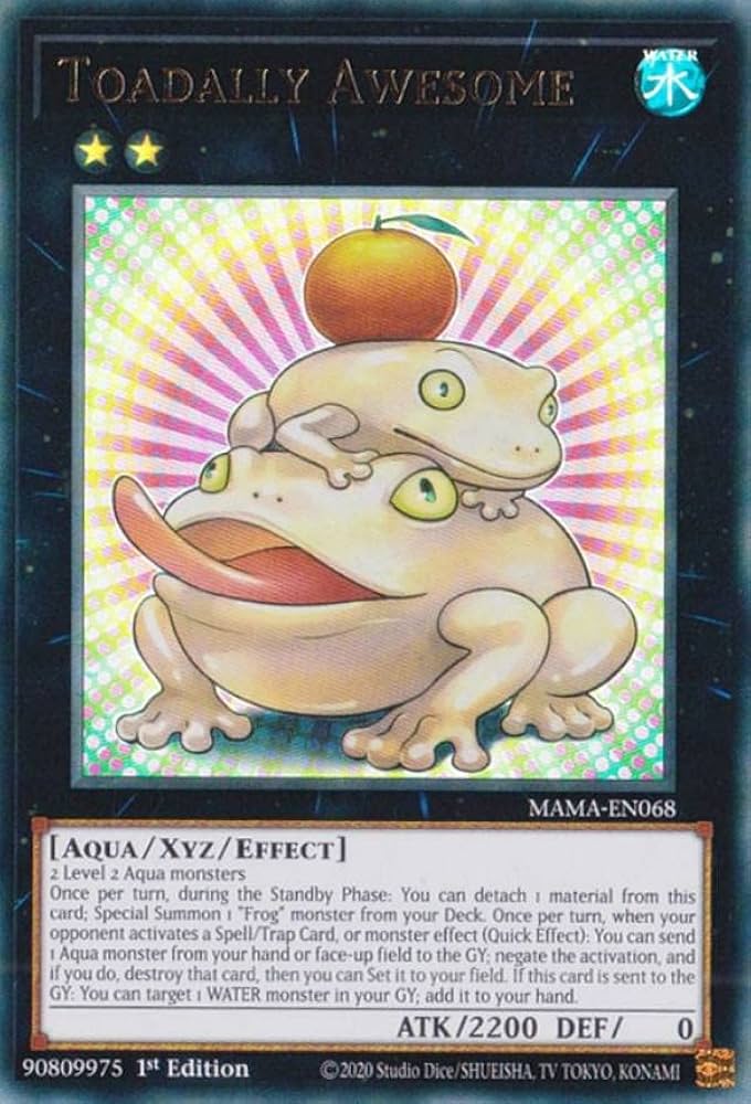 Amazon.co.jp: 遊戯王 MAMA-EN068 餅カエル Toadally Awesome (英語版