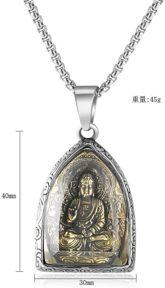 Amazon | August-chi プラクルアン 仏像 如来 タイのお守り ネックレス