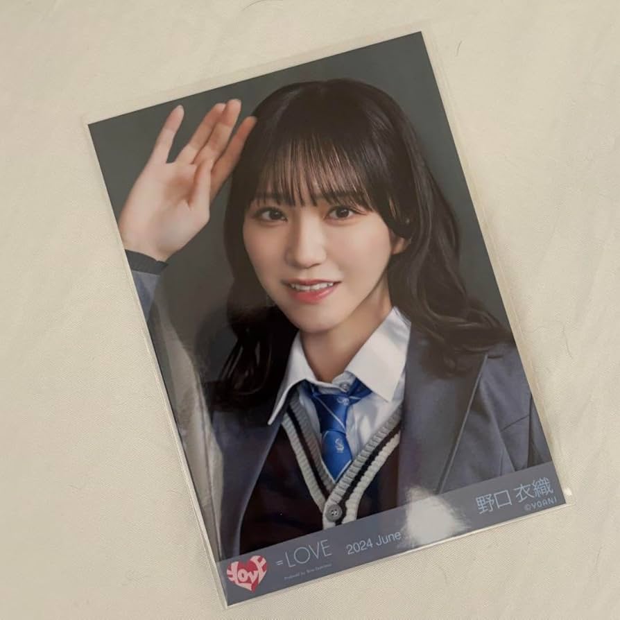 野口衣織 直筆 コンプ 生写真 君の第3ボタン イコラブ =LOVE