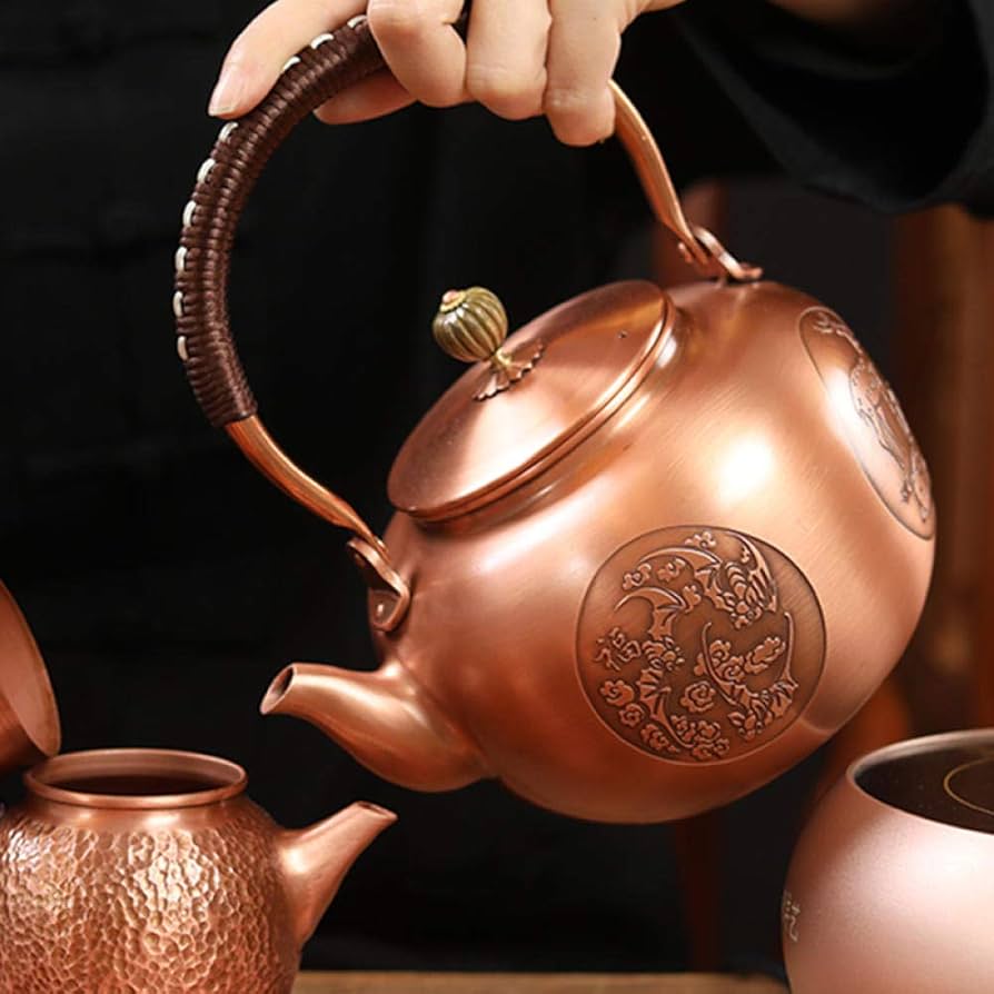Amazon | 銅ケトル、やかん、大容量、純銅、ティーポット