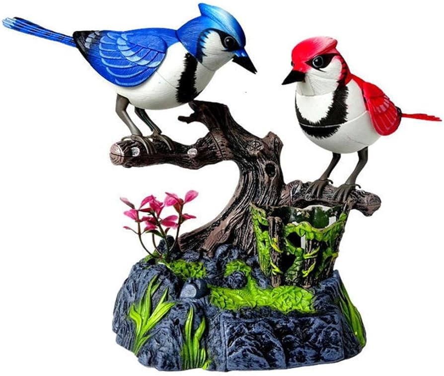 Amazon.co.jp: 小鳥 赤い鳥 青い鳥 ツインバード【ブルー・レッド