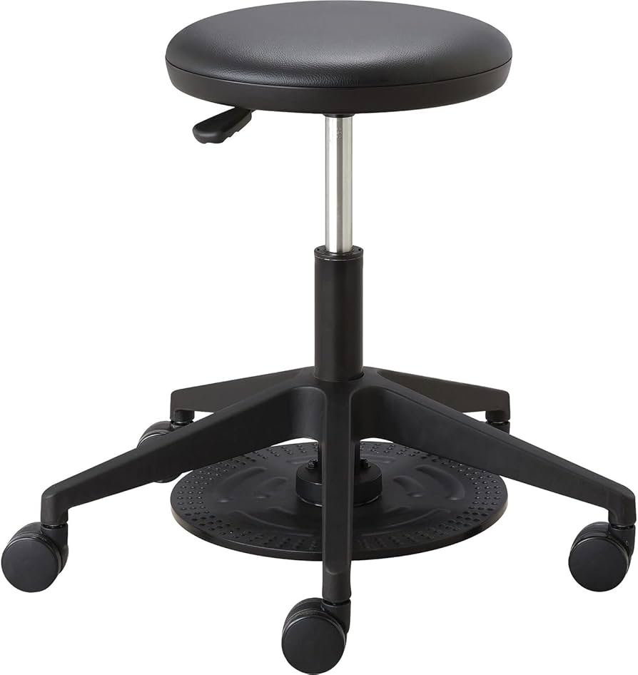 Amazon.com: Safco Products Adjustable Mobile Foot Pedal Lab Stool