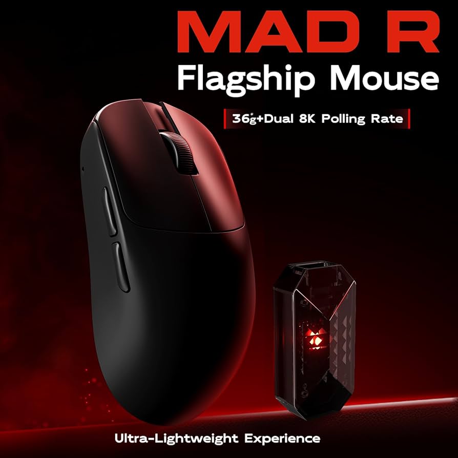 Amazon.com: ATK VXE MAD R Gaming Mouse, Ultra-Lightweight 36–42g