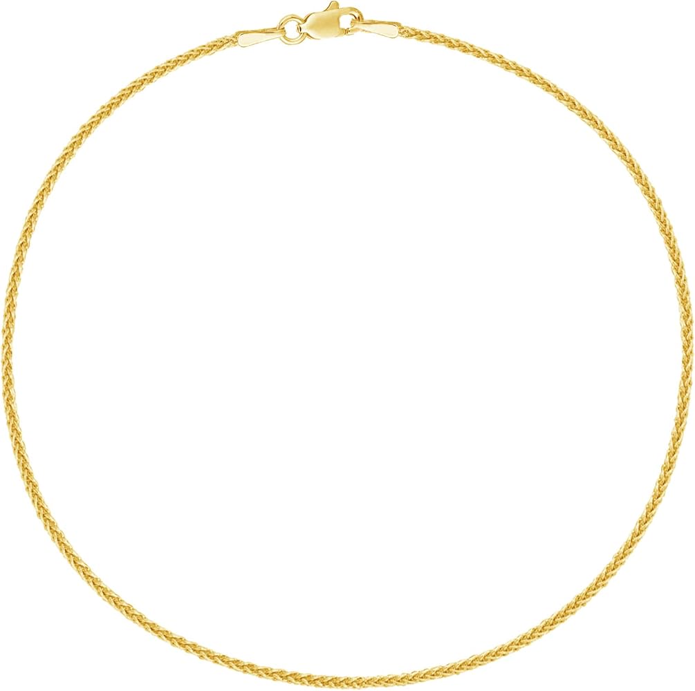 Amazon | Ritastephens 足首アンクレット 14K リアルイエローゴールド