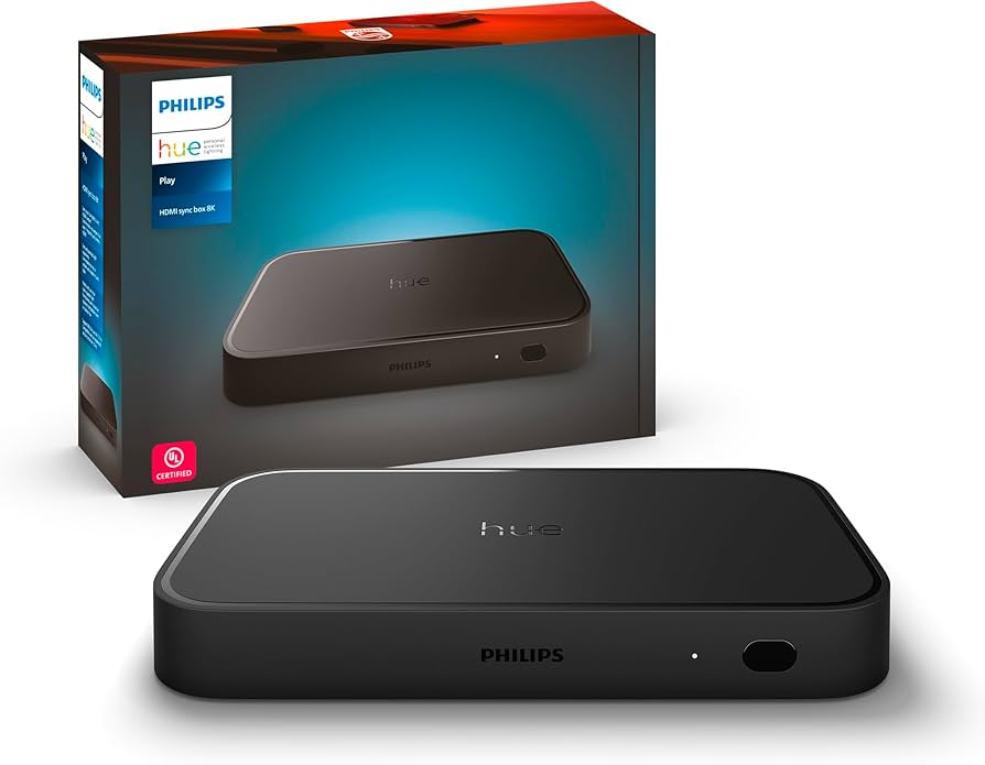 Amazon.com: Philips Hue Play HDMI Sync Box 8K, Syncs up to 10 Hue