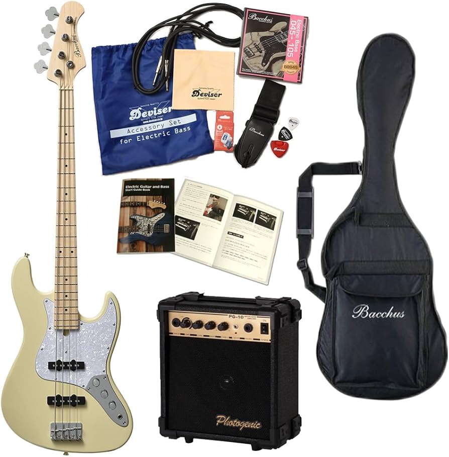Amazon | Bacchus バッカス WJB-360M 初心者セット ジャズベースタイプ