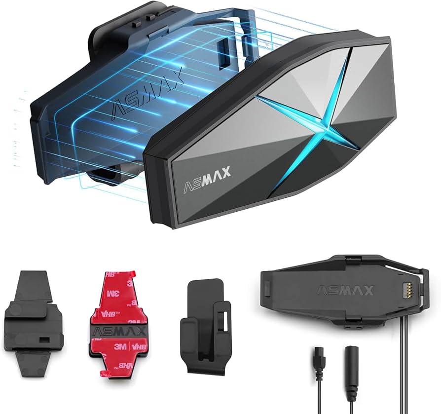 Amazon.com: ASMAX F1 Motorcycle Bluetooth Headset 1 Set, with