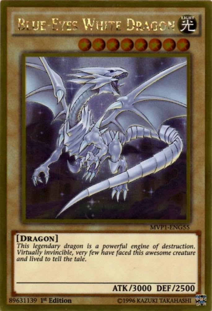 Amazon.co.jp: 遊戯王OCG 青眼の白龍 Blue-Eyes White Dragon ゴールド