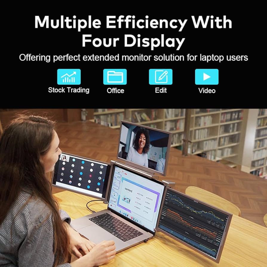 Amazon.co.jp: Duangu 14インチノートパソコン拡張スクリーン 1080P