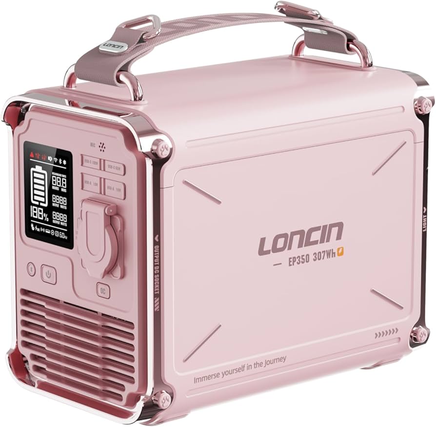 Amazon.co.jp: Loncin ポータブル電源 307Wh容量 急速充電45分=245Wh