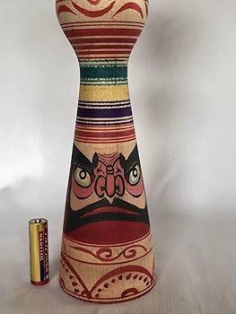 Amazon | 伝統こけし 津軽系 盛秀太郎 作品（31.5cm） | 民芸品