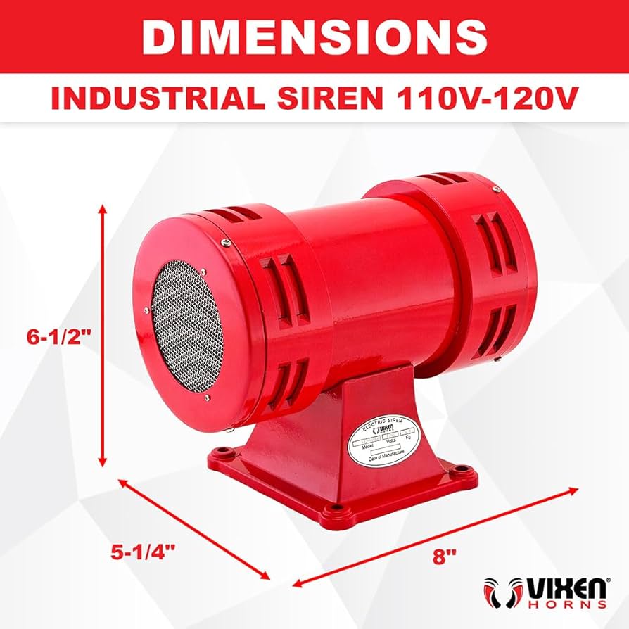 Amazon.com: Vixen Horns Loud Air Raid Siren - Industrial Alarm