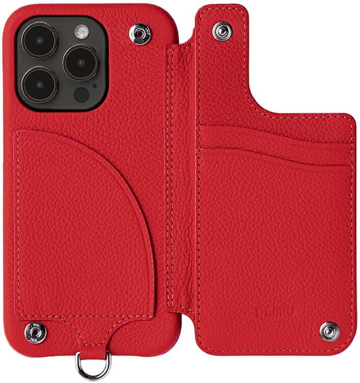 DEMIU BALLON バロン iPhone16 購入 レザーケース ルビー 箱付き DEMIU