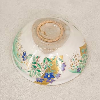 Amazon.co.jp: 桑野むつ子 京焼 作家物 抹茶碗 茶碗 御所の花十二ヶ月