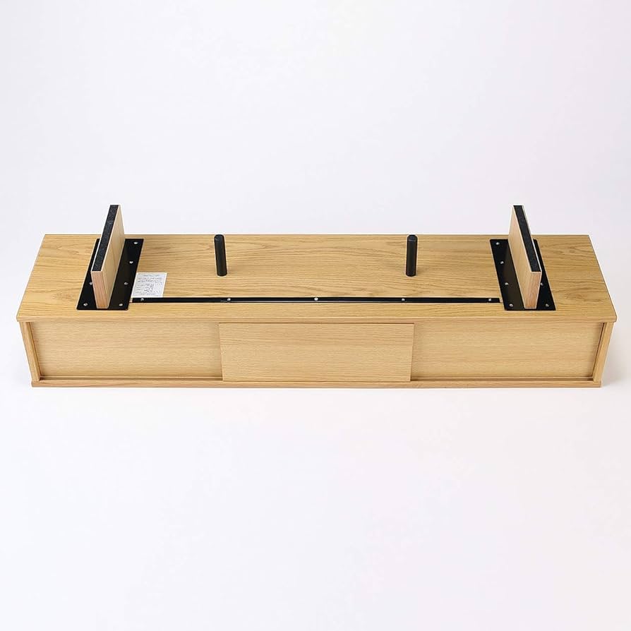 Amazon.co.jp: 無印良品 オーク材AVラック薄型(引戸)・幅150cm 幅150