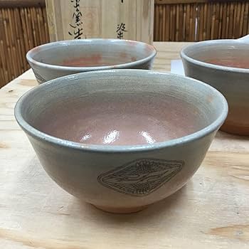 茶道具 茶碗 5客 御本 汲出し 茶碗 駕洛窯 造 清水日呂志 作 N183CR